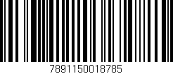 Código de barras (EAN, GTIN, SKU, ISBN): '7891150018785'