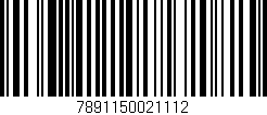 Código de barras (EAN, GTIN, SKU, ISBN): '7891150021112'