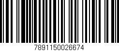 Código de barras (EAN, GTIN, SKU, ISBN): '7891150026674'