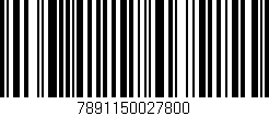 Código de barras (EAN, GTIN, SKU, ISBN): '7891150027800'