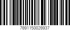 Código de barras (EAN, GTIN, SKU, ISBN): '7891150028937'