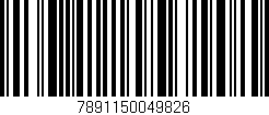 Código de barras (EAN, GTIN, SKU, ISBN): '7891150049826'