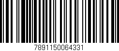 Código de barras (EAN, GTIN, SKU, ISBN): '7891150064331'