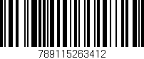 Código de barras (EAN, GTIN, SKU, ISBN): '789115263412'