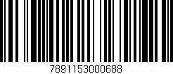 Código de barras (EAN, GTIN, SKU, ISBN): '7891153000688'