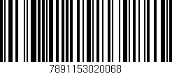 Código de barras (EAN, GTIN, SKU, ISBN): '7891153020068'