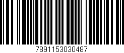 Código de barras (EAN, GTIN, SKU, ISBN): '7891153030487'