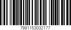 Código de barras (EAN, GTIN, SKU, ISBN): '7891153032177'