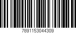 Código de barras (EAN, GTIN, SKU, ISBN): '7891153044309'