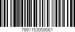 Código de barras (EAN, GTIN, SKU, ISBN): '7891153058061'