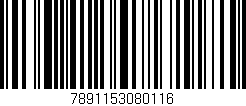 Código de barras (EAN, GTIN, SKU, ISBN): '7891153080116'