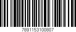 Código de barras (EAN, GTIN, SKU, ISBN): '7891153100807'