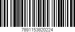Código de barras (EAN, GTIN, SKU, ISBN): '7891153820224'