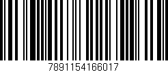 Código de barras (EAN, GTIN, SKU, ISBN): '7891154166017'