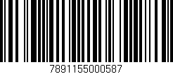 Código de barras (EAN, GTIN, SKU, ISBN): '7891155000587'