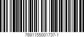 Código de barras (EAN, GTIN, SKU, ISBN): '7891155001737-1'