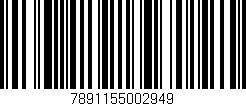 Código de barras (EAN, GTIN, SKU, ISBN): '7891155002949'