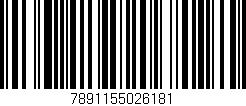 Código de barras (EAN, GTIN, SKU, ISBN): '7891155026181'