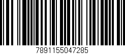 Código de barras (EAN, GTIN, SKU, ISBN): '7891155047285'