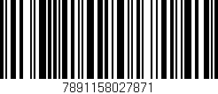 Código de barras (EAN, GTIN, SKU, ISBN): '7891158027871'