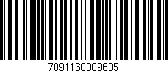 Código de barras (EAN, GTIN, SKU, ISBN): '7891160009605'