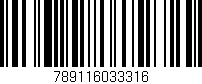 Código de barras (EAN, GTIN, SKU, ISBN): '789116033316'