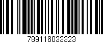Código de barras (EAN, GTIN, SKU, ISBN): '789116033323'