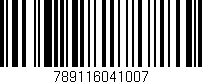 Código de barras (EAN, GTIN, SKU, ISBN): '789116041007'