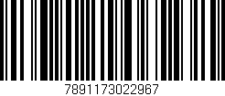 Código de barras (EAN, GTIN, SKU, ISBN): '7891173022967'