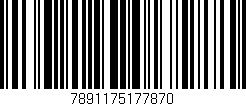 Código de barras (EAN, GTIN, SKU, ISBN): '7891175177870'