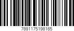 Código de barras (EAN, GTIN, SKU, ISBN): '7891175198165'