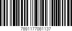 Código de barras (EAN, GTIN, SKU, ISBN): '7891177081137'