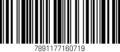 Código de barras (EAN, GTIN, SKU, ISBN): '7891177160719'
