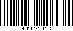 Código de barras (EAN, GTIN, SKU, ISBN): '7891177181134'