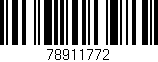Código de barras (EAN, GTIN, SKU, ISBN): '78911772'