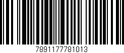 Código de barras (EAN, GTIN, SKU, ISBN): '7891177781013'