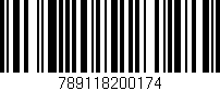 Código de barras (EAN, GTIN, SKU, ISBN): '789118200174'