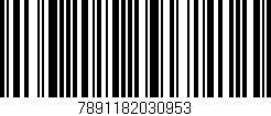 Código de barras (EAN, GTIN, SKU, ISBN): '7891182030953'