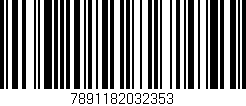 Código de barras (EAN, GTIN, SKU, ISBN): '7891182032353'