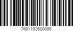 Código de barras (EAN, GTIN, SKU, ISBN): '7891182600095'
