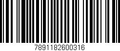 Código de barras (EAN, GTIN, SKU, ISBN): '7891182600316'