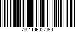 Código de barras (EAN, GTIN, SKU, ISBN): '7891186037958'