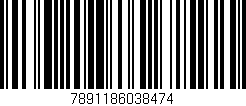 Código de barras (EAN, GTIN, SKU, ISBN): '7891186038474'