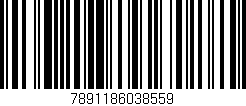 Código de barras (EAN, GTIN, SKU, ISBN): '7891186038559'