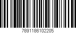Código de barras (EAN, GTIN, SKU, ISBN): '7891186102205'