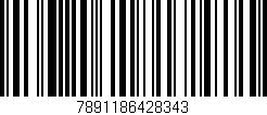 Código de barras (EAN, GTIN, SKU, ISBN): '7891186428343'