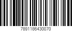Código de barras (EAN, GTIN, SKU, ISBN): '7891186430070'