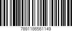 Código de barras (EAN, GTIN, SKU, ISBN): '7891186561149'