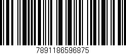 Código de barras (EAN, GTIN, SKU, ISBN): '7891186596875'