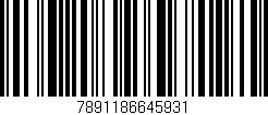 Código de barras (EAN, GTIN, SKU, ISBN): '7891186645931'